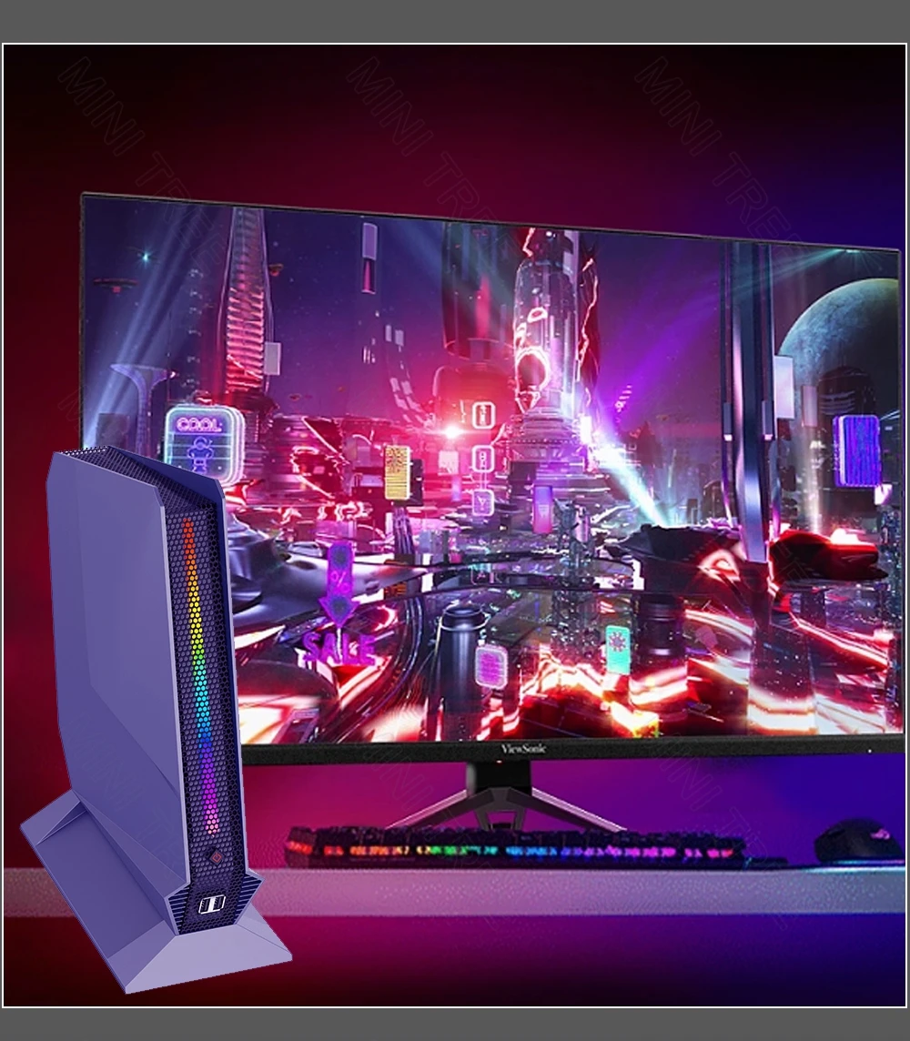 Mini PC Gamer 13th Gen InteI i9 13900H 12900H i7 12700H RTX 3050 8G PCIE4.0 2xDDR4 Win11 computadora de escritorio 3x4K WiFi6 PC para juegos