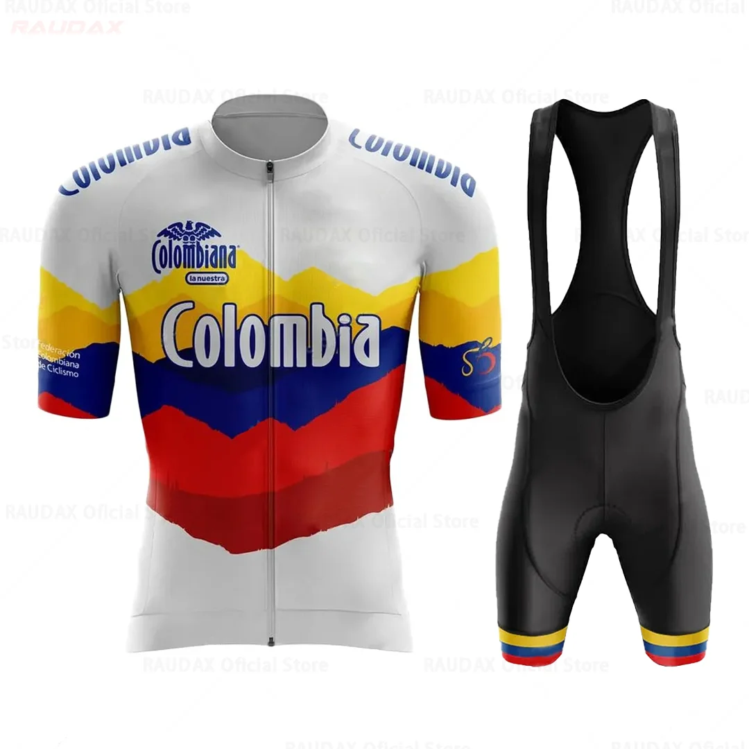 Colombia Men Cycling Jersey MTB Road Bike Cycling Clothes Short Sleeve Jersey High Quality Jersey Cycling Ciclismo Bicycle Set