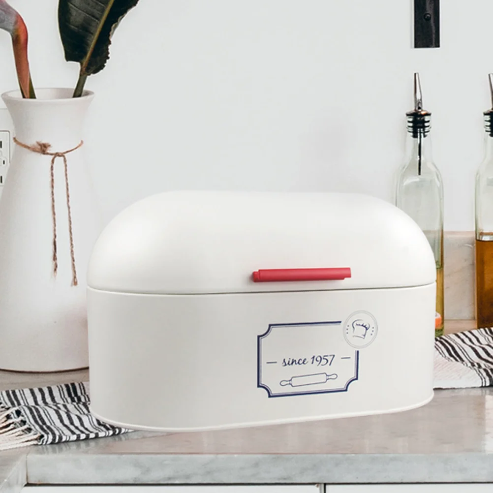 

Extra Large Metal Bread Box Dustproof Kitchen Storage Container Bread Holder Organizer for Home Bakery Coffee Shop