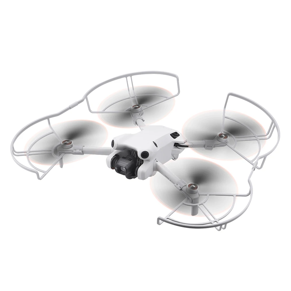 Mini 4 Pro Drone Safety Protector Props غطاء ممتص للصدمات حلقة حماية المروحة المتكاملة لملحقات DJI Mini 4 Pro