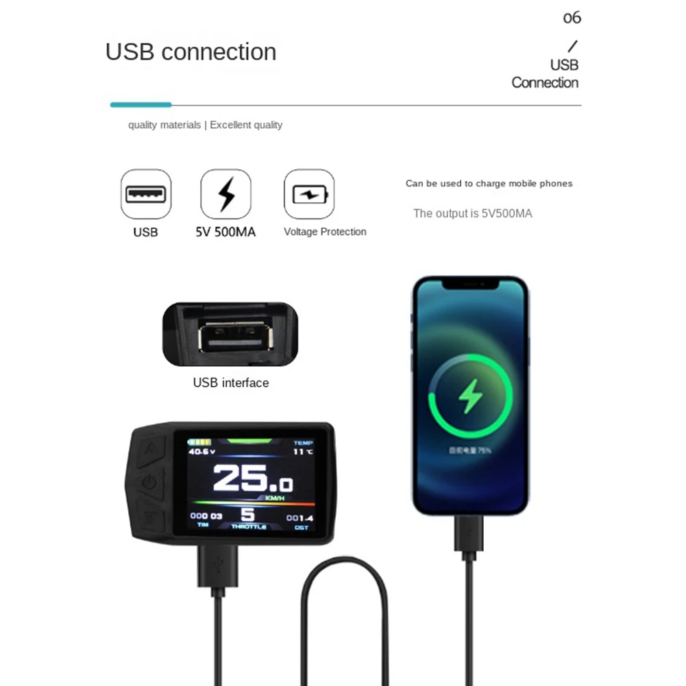 ใหม่ EBike สําหรับ KT TF01U 24V 36V 48V อัจฉริยะ LCD เมตรกันน้ํา SM Connector ไฟฟ้า Biycle เมตร