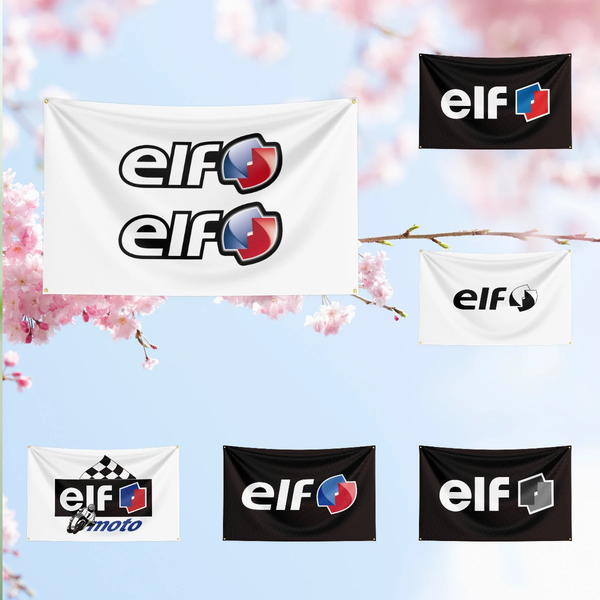 e-e-l-f Fuel Flag For Oil Station Garage Tuning Workshop studio fan collection home ornament