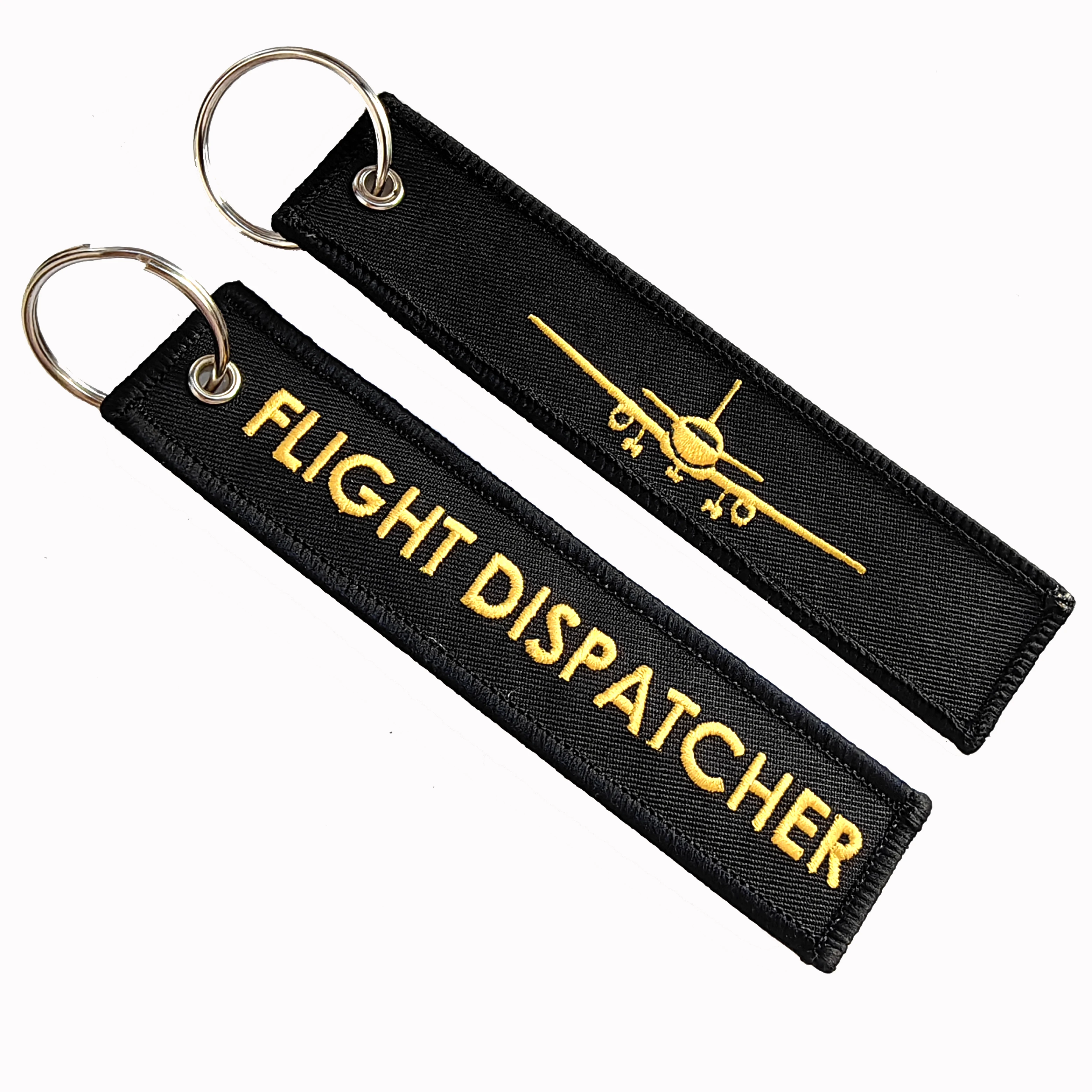 1 PC Cabin Crew Keychain Fashion Trinket Aviation Gift Accessories Airplane Embroidery Keychain Flett Crewe Keychains