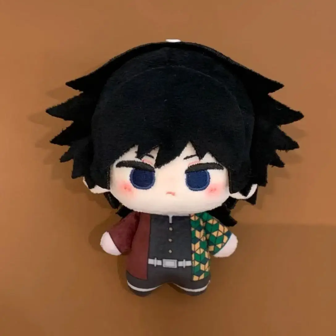 

Stuffed 10cm Game Anime Demon Slayer Giyu Tomioka Attributes Printed Font Body Plush Doll Toy Soft Dress Up Cotton Kid Gift