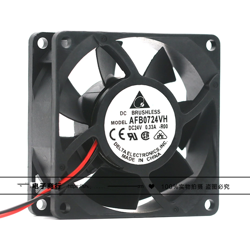 

Original for delta AFB0724VH 7025 24V 0.33A 7CM cm inverter double ball cooling fan
