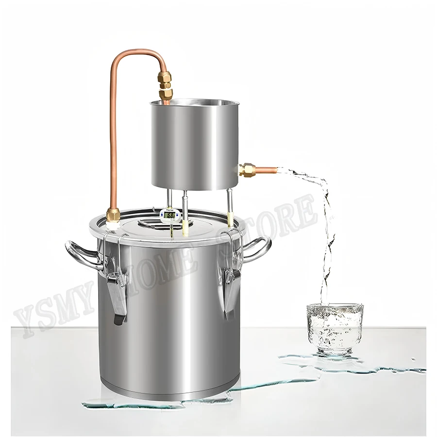 Alcohol Distiller Machine 12L 20L Beer Brewing Equipment Household copper brewing hydrosol distiller Stainless Steel brewery Kit