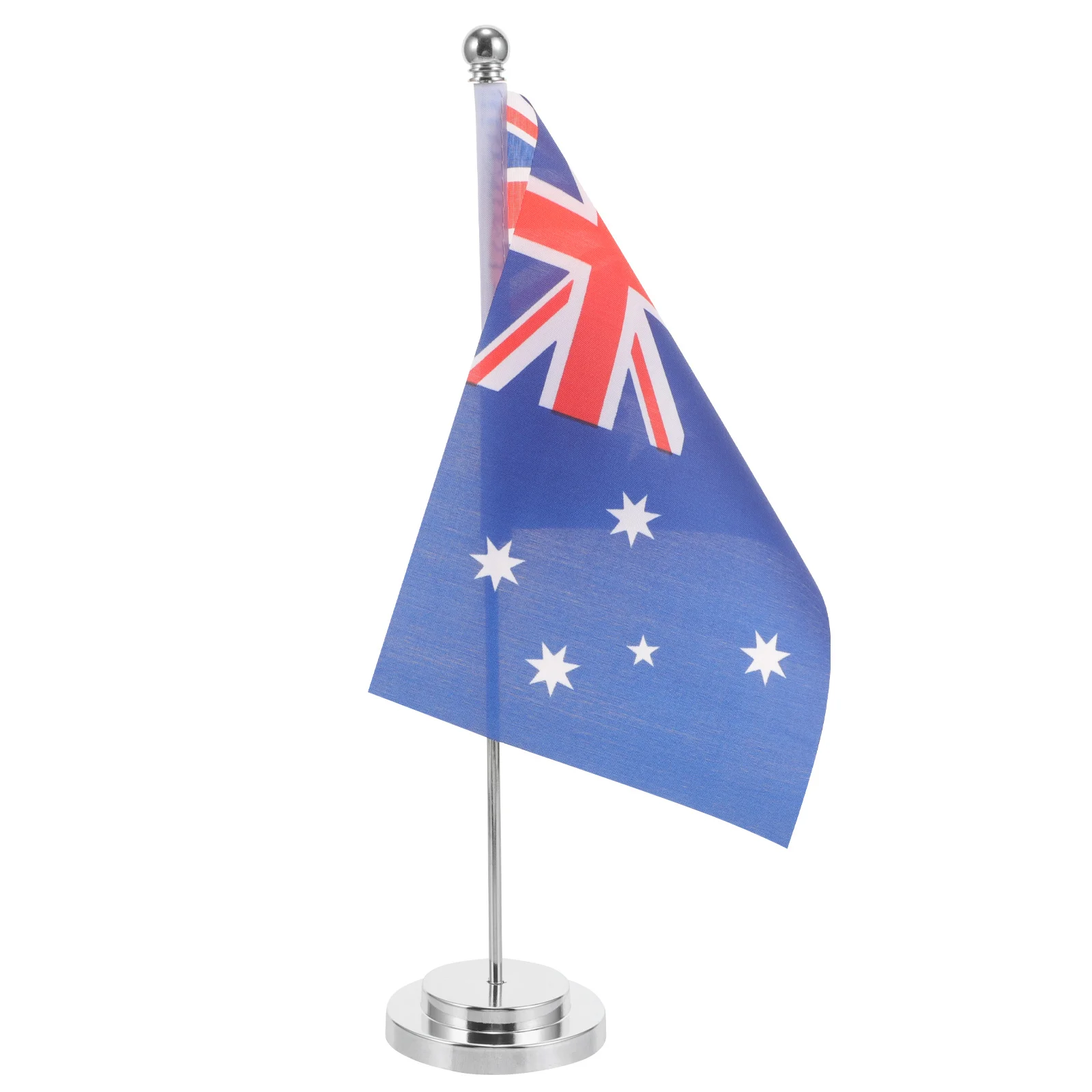 

1 set Desktop Australian Decor, Tabletop Flag With Stand For Office Desk, Country Flag Ornament, Mini Table Flag, Australian