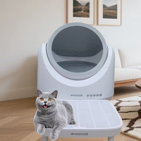 Automatic smart cat litter box deodorizing open design large smart silent self-cleaning cat toilet