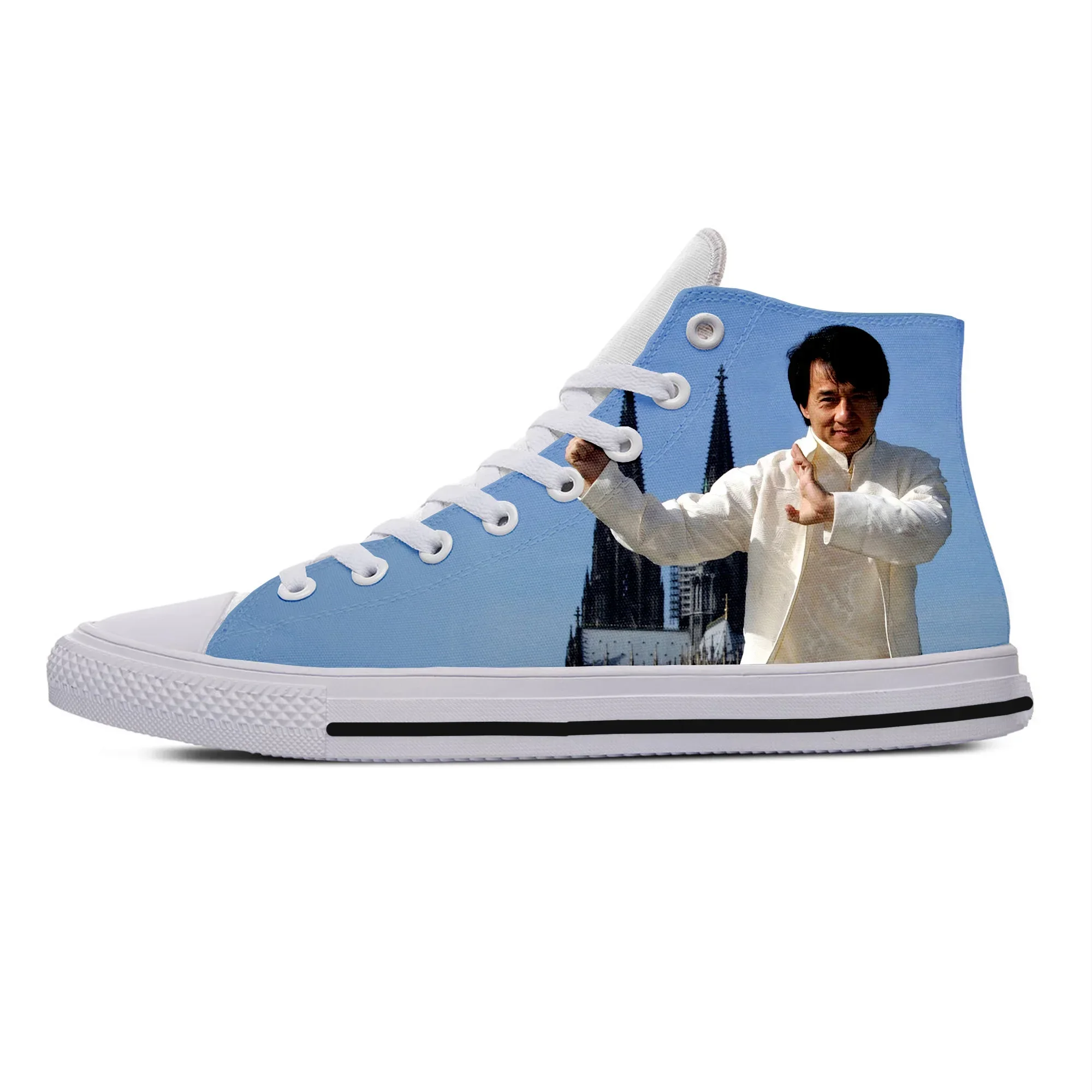 Heiße coole Mode Jackie Chan High Sneakers Männer Frauen hochwertige Handiness Sommer Freizeit schuhe atmungsaktive High Top Board Schuhe