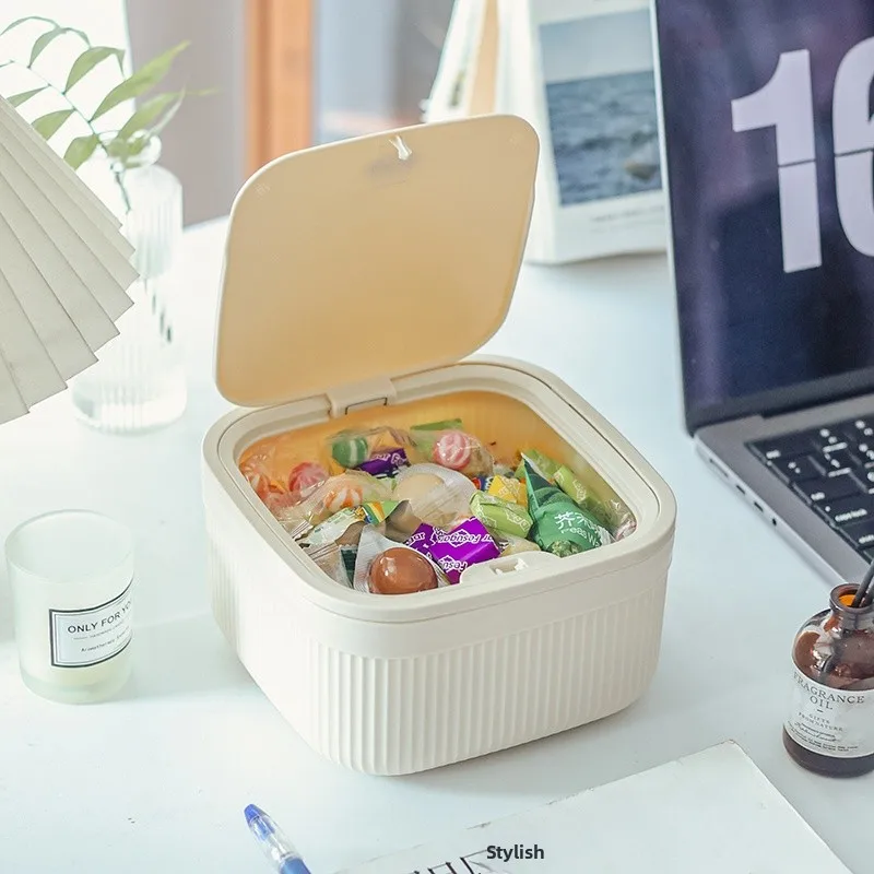 

Plastic Storage Box Desktop Snas Organizer for Office And Home Living Room Small Candy My Stuff Arrangement Basket