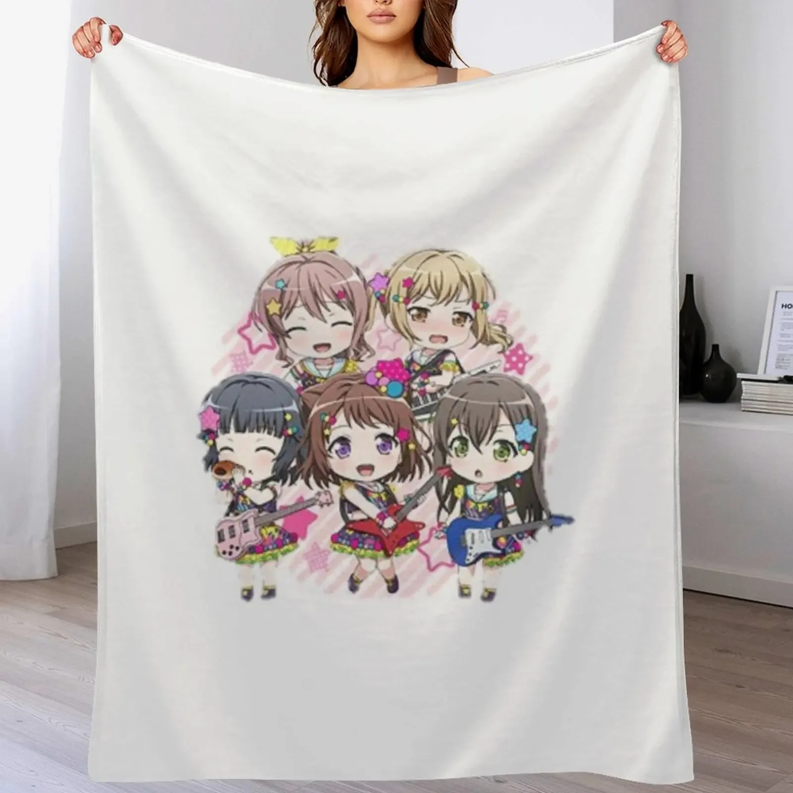 

BanG Dream! Poppin Dream! Throw Blanket Multi-Purpose Kid'S Comforter Blankets For Baby Blankets