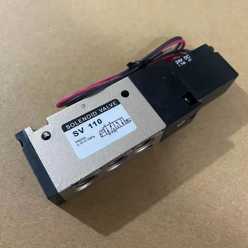 SV110 5/2‑Way Pneumatic Solenoid Control Valve Two Position Five‑Way Air Directional Valve DC24V AC230V
