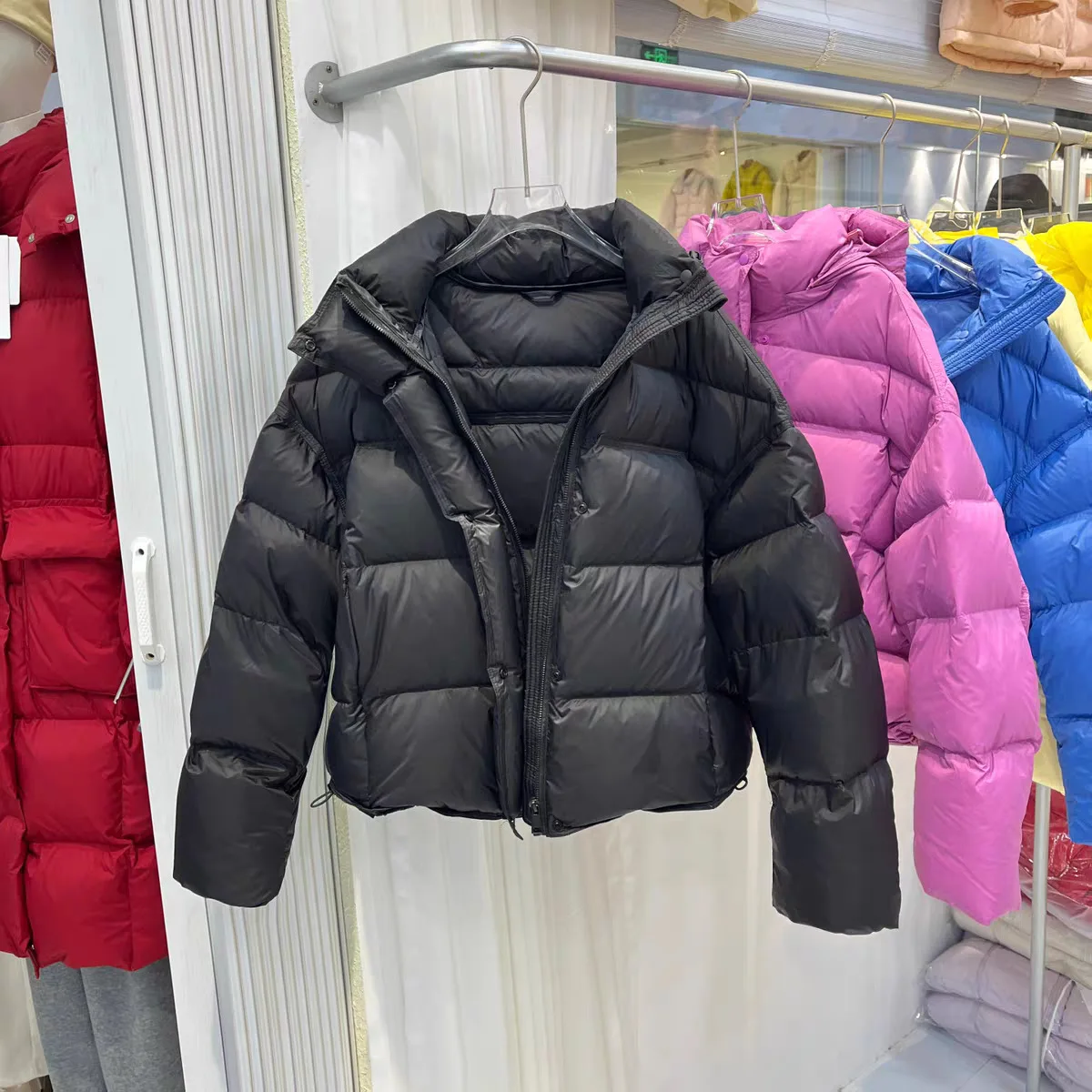 2027 New Autumn Winter White Duck Down Jackets For Women Solid Thick Warm Loose Parkas Female Hooded Zipper Puffer Coat