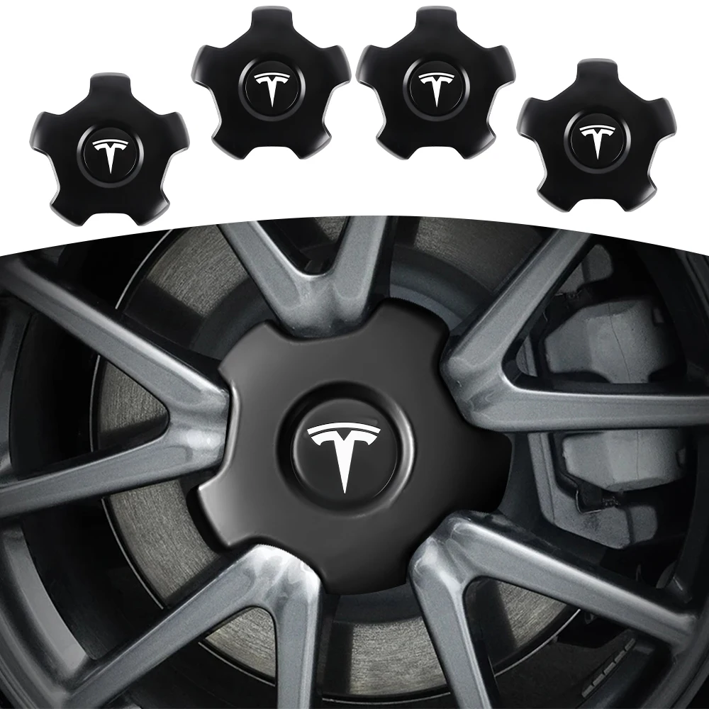 

4pcs 180mm Car Wheel Center Cover Badge Auto Hub Caps Accessories For Tesla Model 3 Model S X Model Y Roadster SpaceX Cybertruck