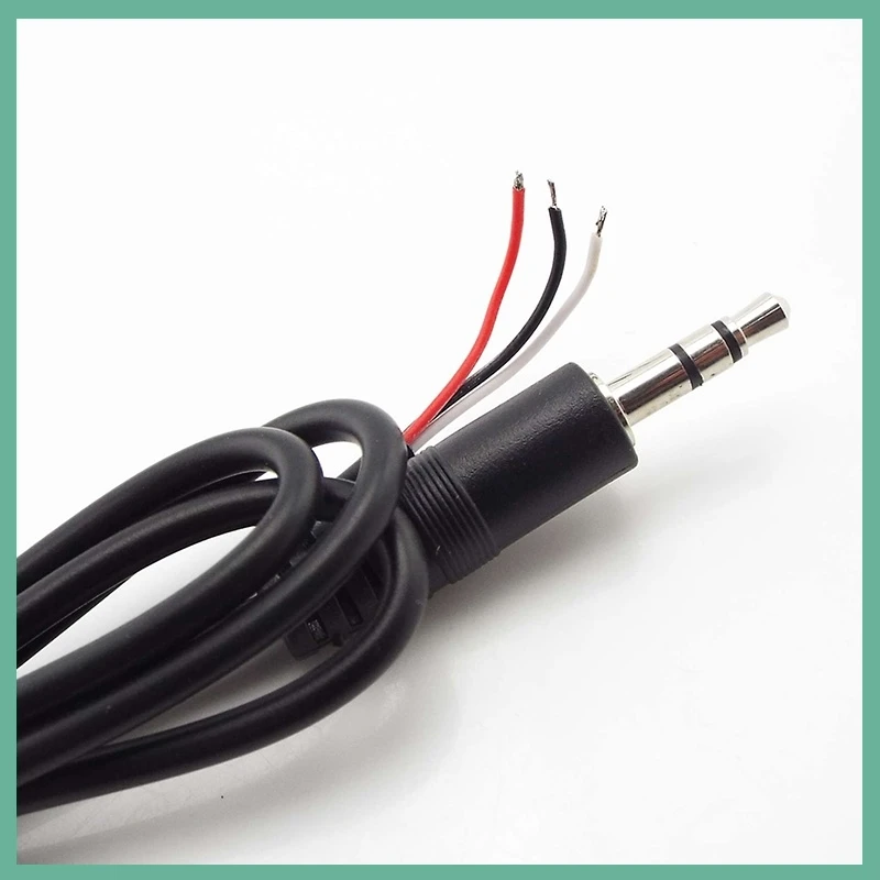 3.5mm 3 Pin 4 Pin Male Female Connector 0.3M 1M Audio Extension Cable Aux Head Line 3.5mm Stereo DIY Earphone Cable Audio Wire