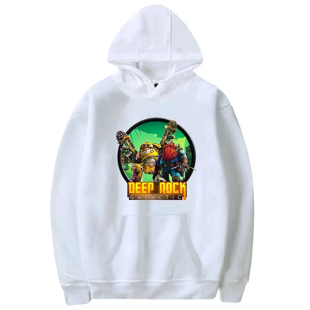 Deep rock galactic jogo moda imprime hoodie moletom com capuz de manga longga dos homens das mulheres venda quente roupas 2024