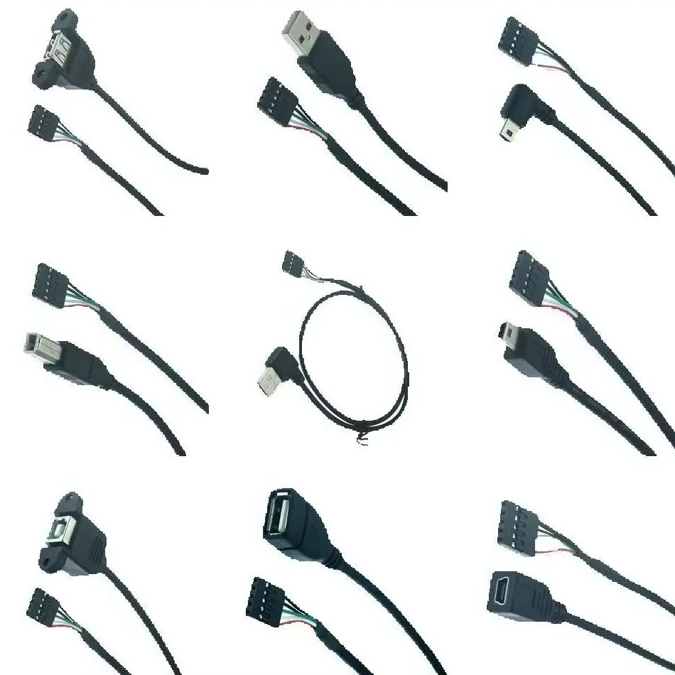 

Печатающая панель DuPont с 5 контактов на USB 2.0 micro mini USB-B, установленная на кабель с шагом 2,54 мм, 30 см, 50 см