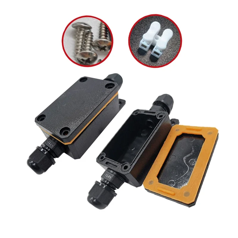 

IP68 Mini Plastic Junction Box Outdoor PC Flame Retardant Sealed Waterproof Box Electrical Protection Plastic Enclosure