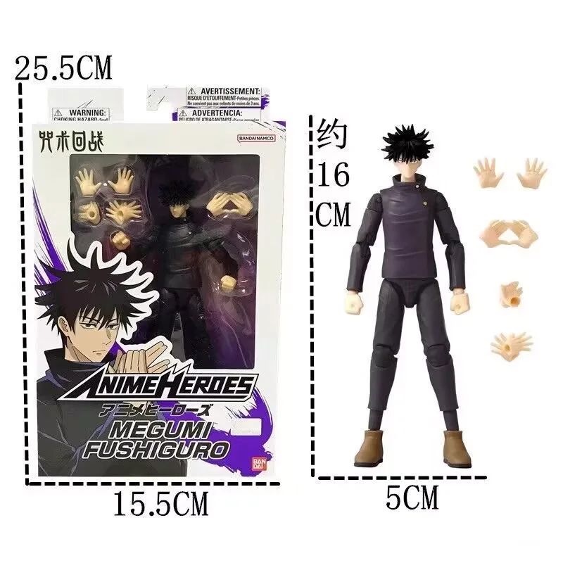 

Genuine Bandai Jujutsu Kaisen 17cm Action Figure Gojou Satoru Itadori Yuji Fushiguro Megumi Desktop Posable Ornaments Gifts