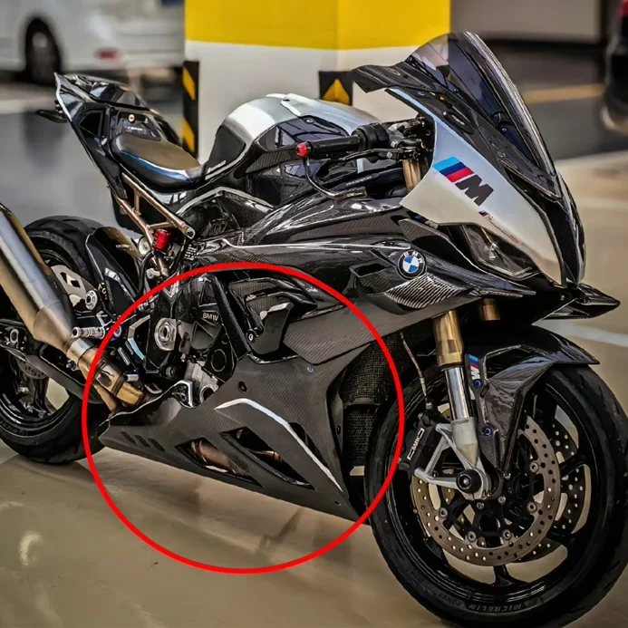 

Пользовательский для BMW S1000RR M1000RR 20-24 лет, модифицированный углеродное волокно, удлиненный нижний карман, сухой карбоновый обтекатель мотоцикла
