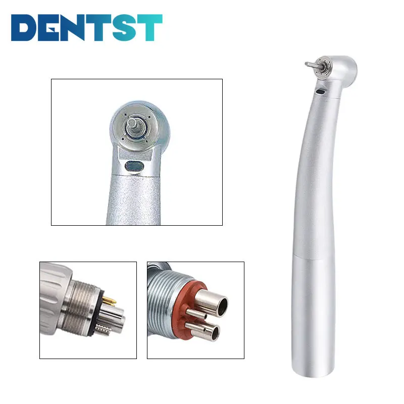 Dentst Dental High Speed Handpiece Mini Head With Optic Fiber 4 Spray Torque Fit KAVO Quick Coupler 2/4/6 Holes