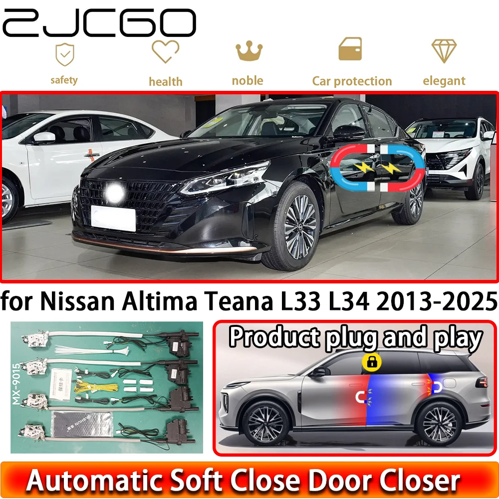 for Nissan Altima Teana L33 L34 2013-2025 Soft Close Door Kit Power Closing Latch System Auto Pull Door Easy Close Plug & Play