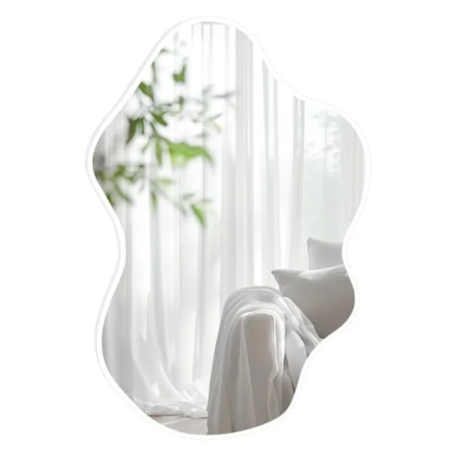 

Irregular Wall Mirrors 24''x36'', Clouds Decorative Modern Mirror for Bedroom Bathroom Living Room or Entryway