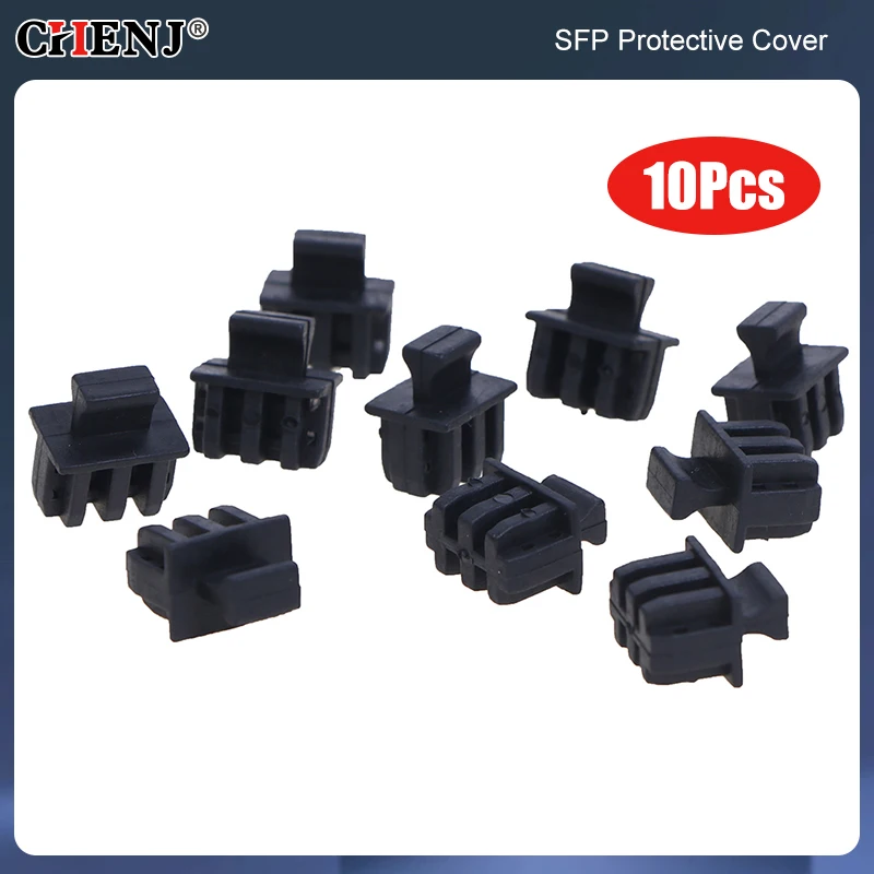 Anti Dust Cover Cap Protector Plug 10pcs SFP Protective Cover SFP Fiber Module Covers Dust Cap Cage Dust Plug