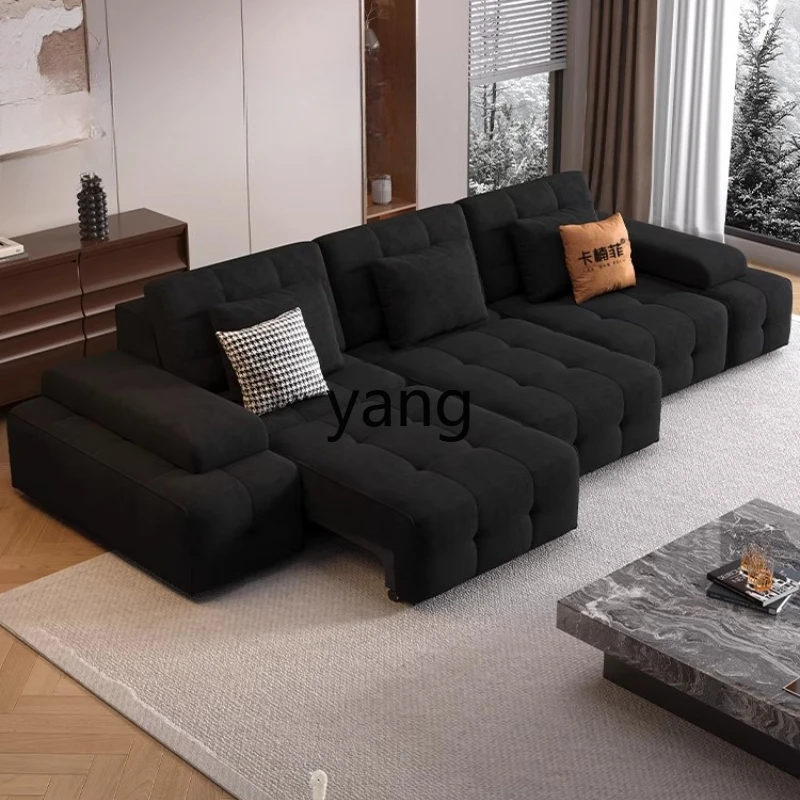 

LH light luxury multi-functional electric cat claw fabric sofa living room size apartment