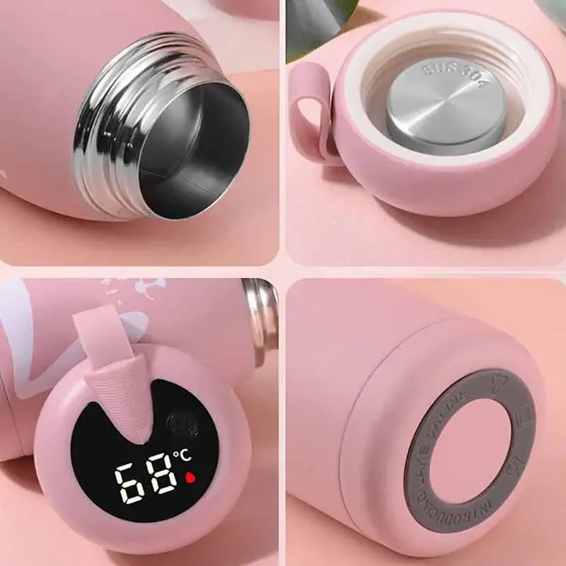 Christmas Gifts Mass Portable Coffee Mugs In-Car Tea Water Thermos Bottle Smart Insulation Cup Temperature Display Vacuum Flasks