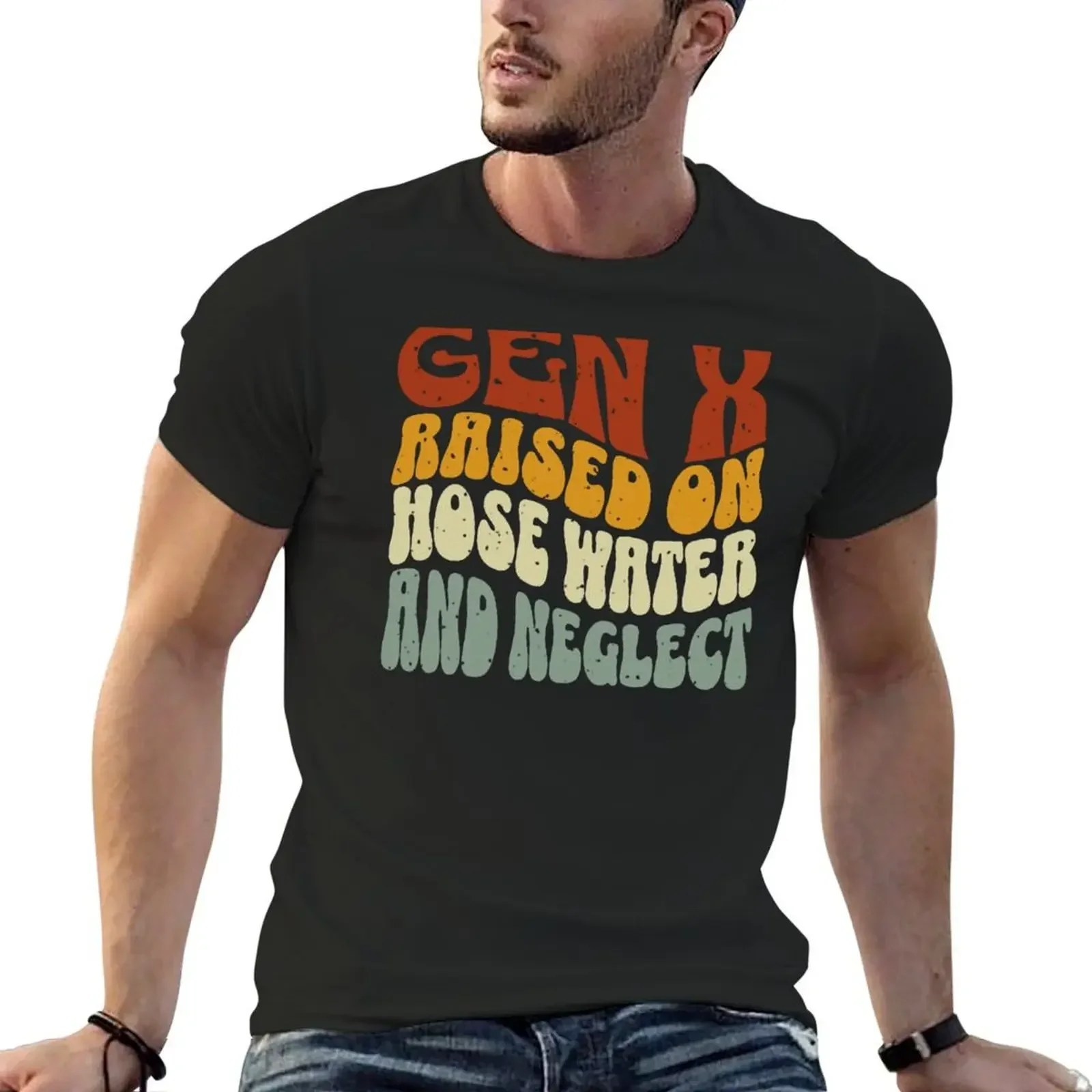 Gen X Raised On Hose Water And Neglect : Gen X Resilience Pride T-Shirt heavyweights vintage anime shirt mens vintage t shirts