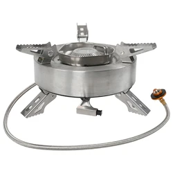 Folding Camping Gas Stove Portable Gas Stove Boiling Water with Storage Bag Strong Firepower Picnic Cooking Furnace