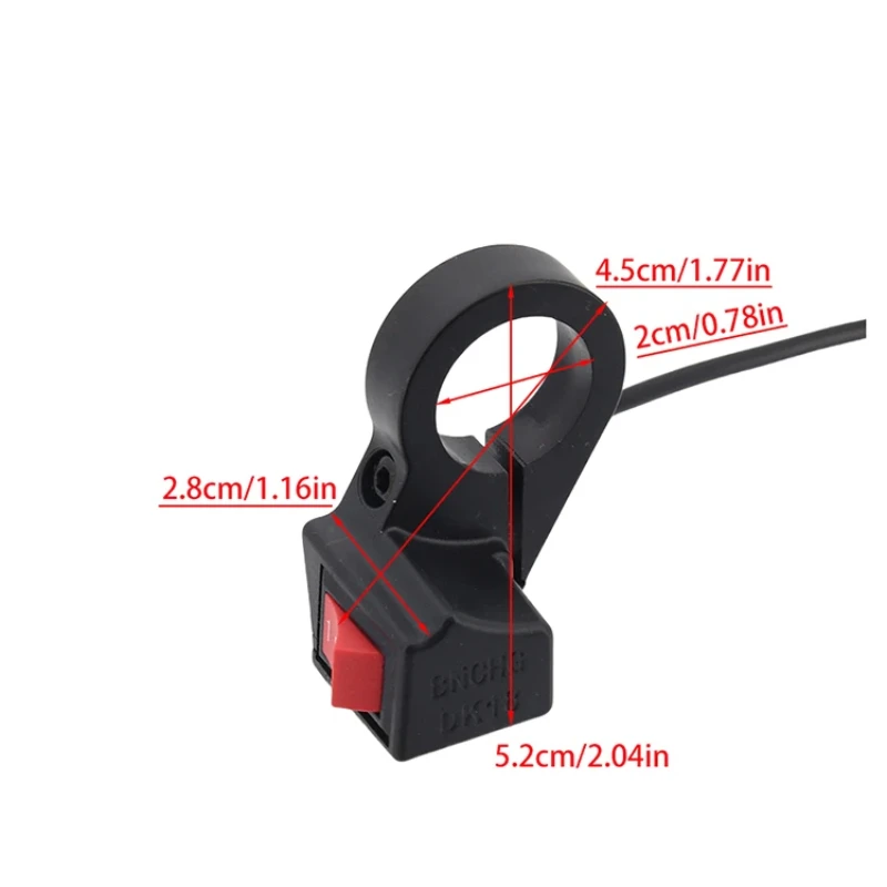 3 Speed Switch 3 Pin 1.6 Meter Long Wire Handlebar Shift Button for Electric Bicycle ATV Go Kart