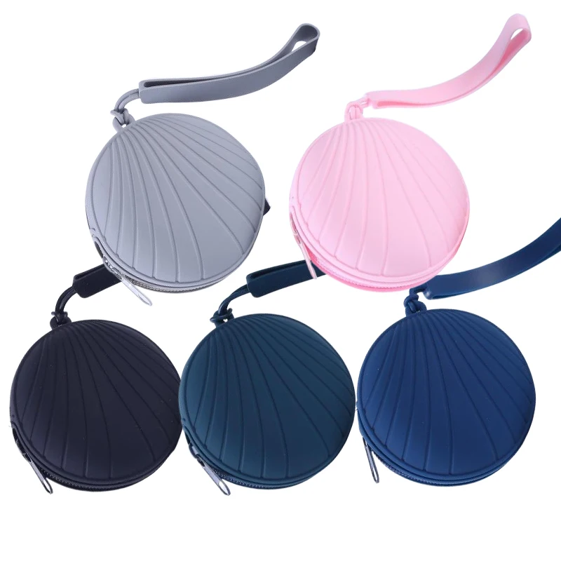 Baby Pacifier Box Silicone Dustproof Storage Bag Coin Purse Can Hang On Baby Stroller New Infant Nipple Holder Teat Attachment