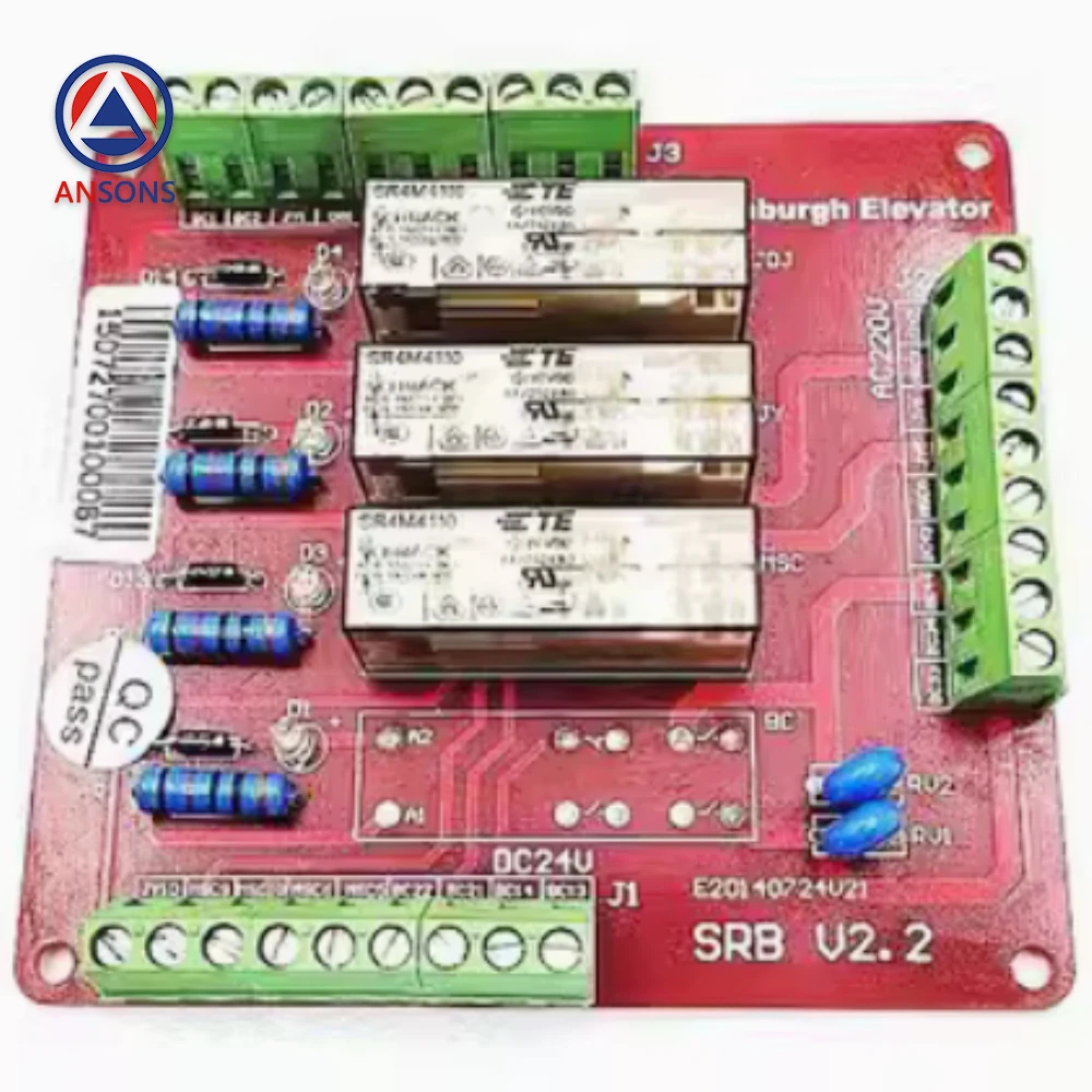 

SRB V2.2 EDUNBURGH Elevator Safety Relay PCB Board Ansons Elevator Spare Parts