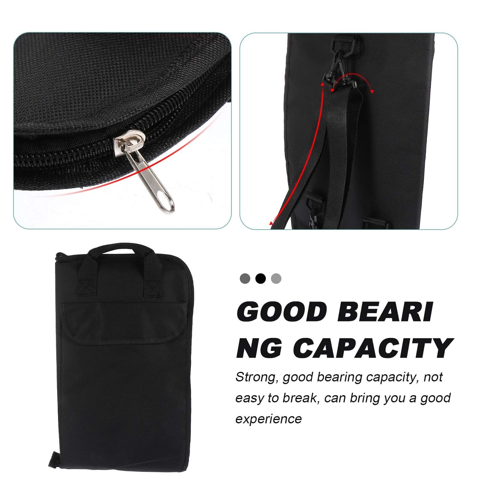 

Drum Stick Bag Durable Drumstick Holder Useful Storage Portable Pouch Creative Container Percussion Instrument Supply