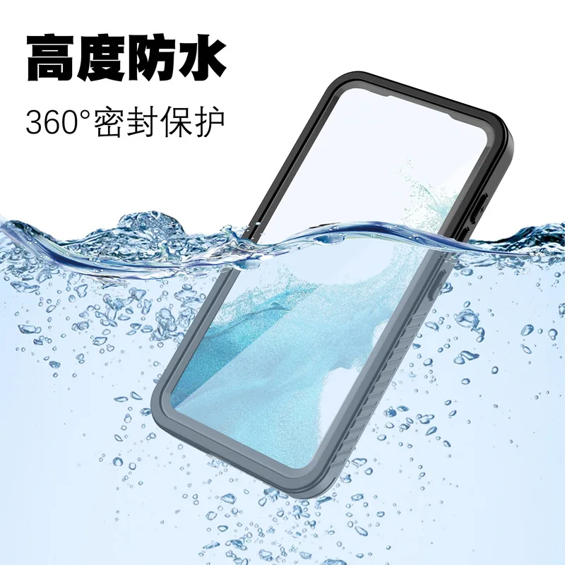 P68 Waterproof Drop Proof Dust Proof Full Protection Cases For Samsung Galaxy S23 Plus Ultra Outdoor Swimming Phone Cover Case image 3