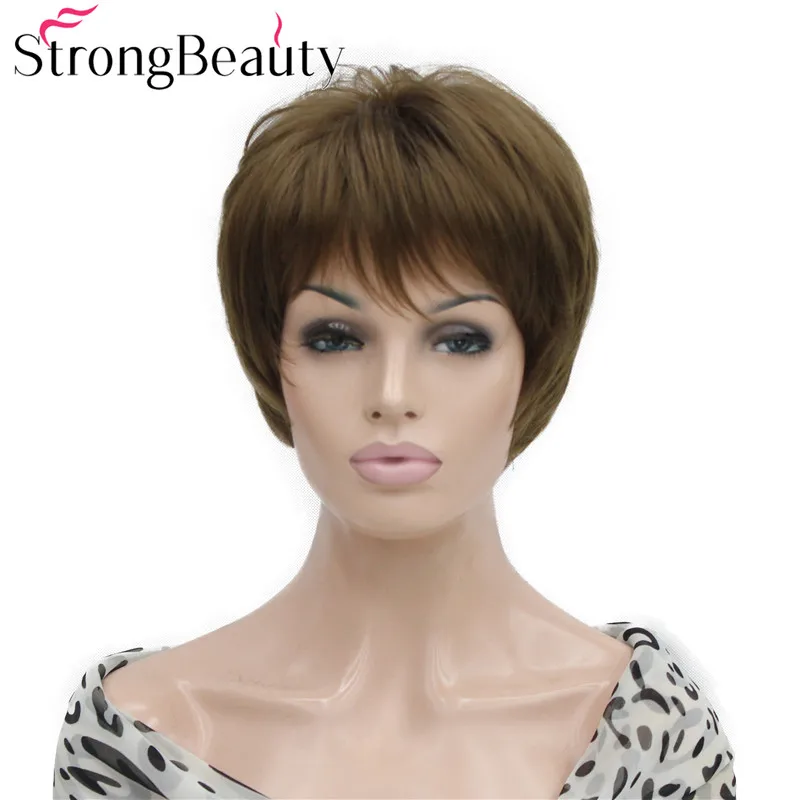 StrongBeauty Short Soft Straight Synthetic Wigs Women Hair Fashion Wig