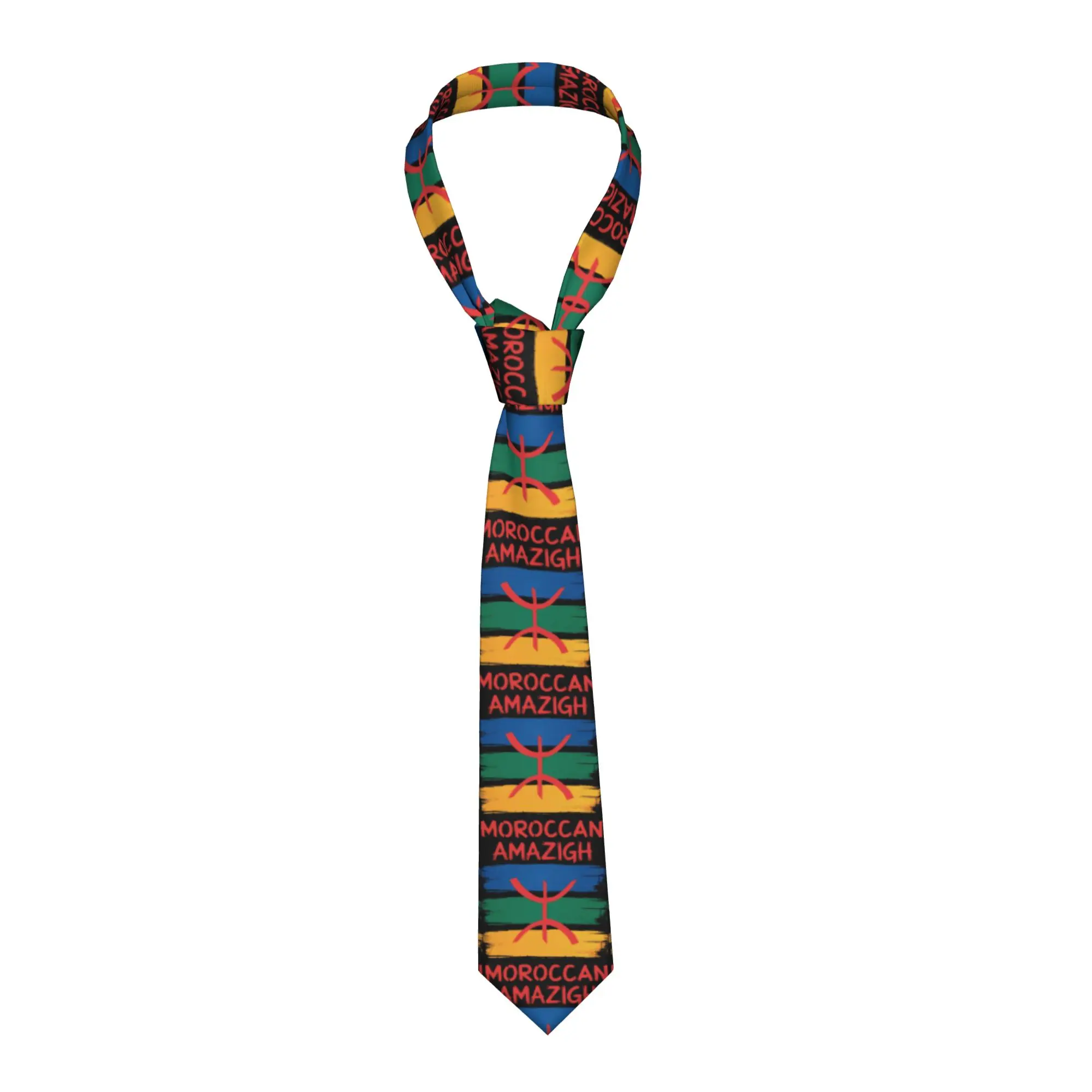 Amazigh Berber Flag Tifinagh Symbol Tie Fashion Neck Ties For Men Women Business Great Quality Collar Tie Necktie Accessories