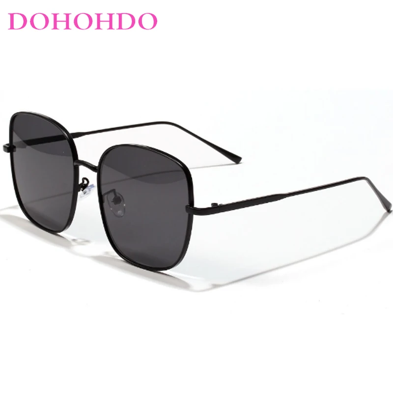 DOHOHDO Metal Square Thin Frame Retro Sunglasses Women Men Fashion Sun Glasses Female Eyeglasses Shades Солнечные Очки Женский