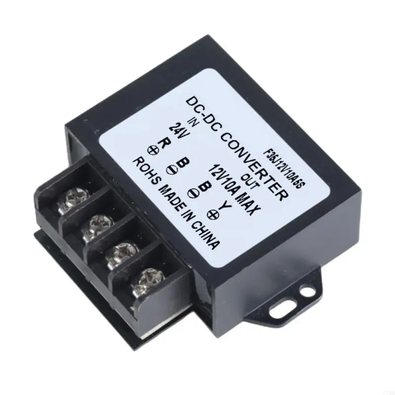 C7AB Heavy Duty DC24V To 12V10A Step Down Voltage Converters Step Down Adapter Power Reducers For Trucks Equipment