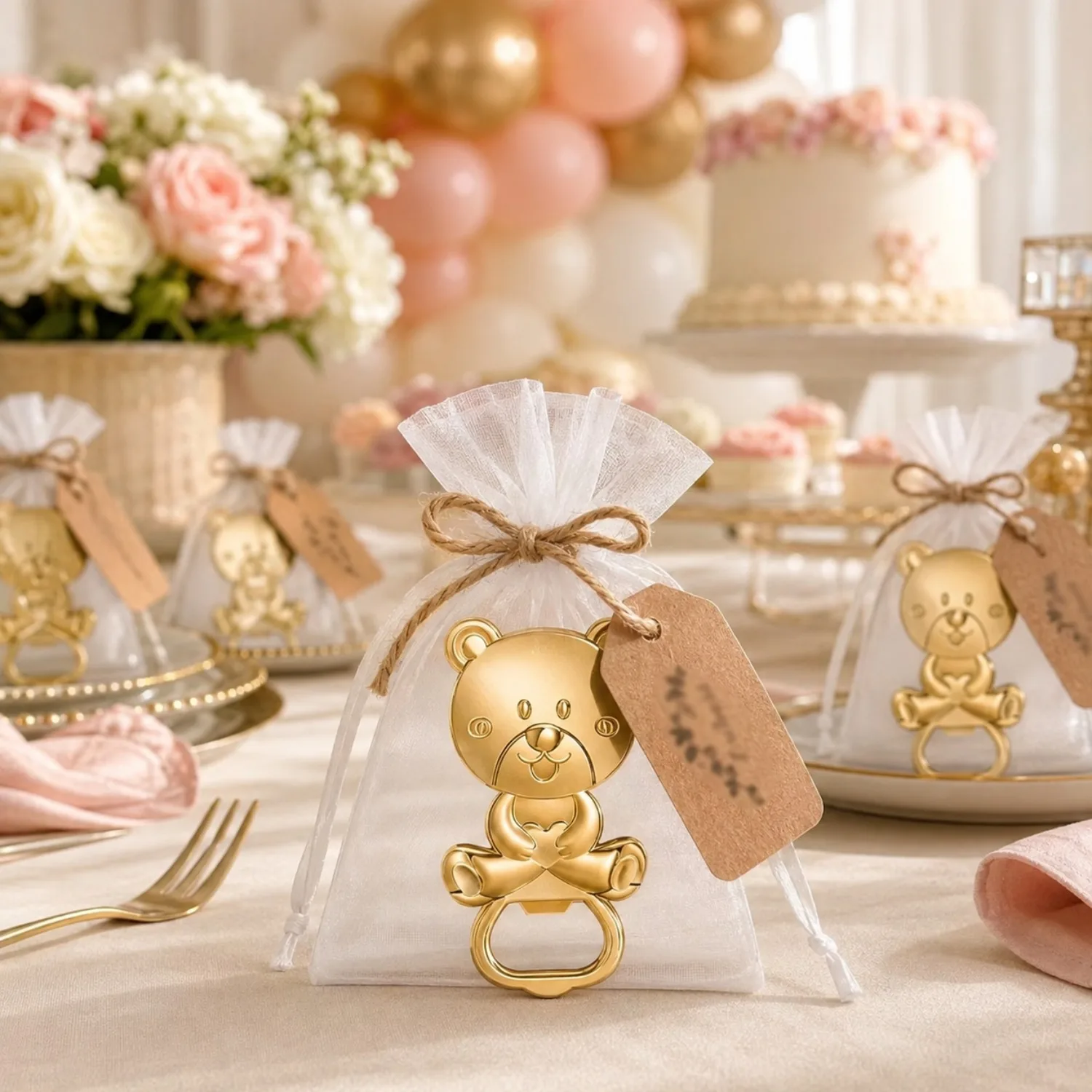 20 Stück/5 Sets Bärenförmiger Flaschenöffner für Partys, DIY-Geschenke und Hanfseile – geeignet für Geburtstage, Halloween und Hochzeiten – Detail 7