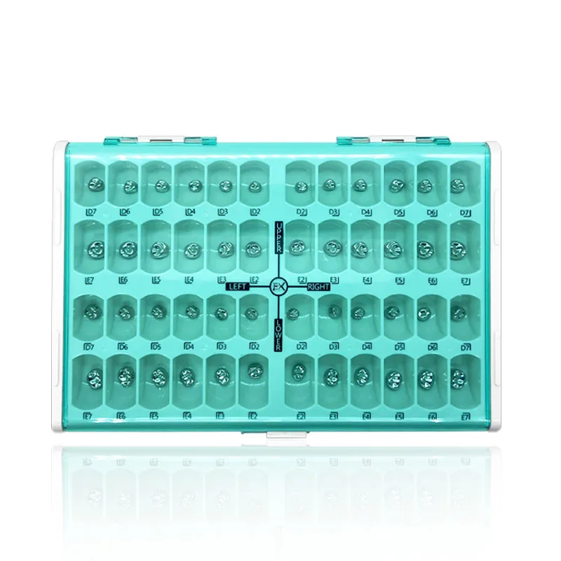 48Pcs/Box Dental Temporary Primary Molar Stainless Steel Crowns Kids Adult 1st 2nd Dentistry Orthodontic Material