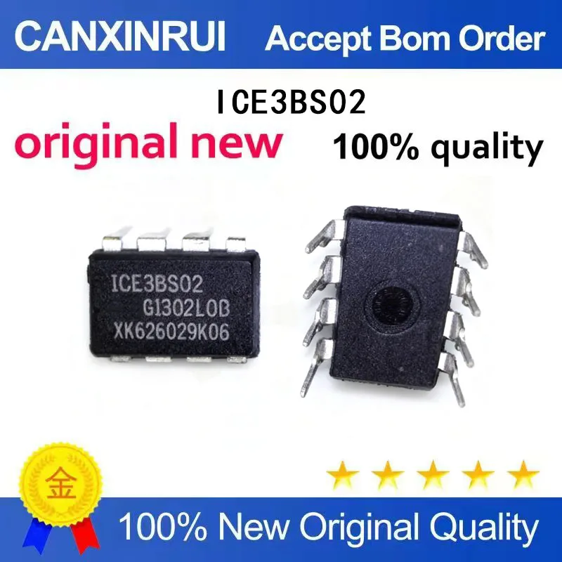 (5-100 piezas) ICE3BS02 3BS02 DIP8 nuevo en stock