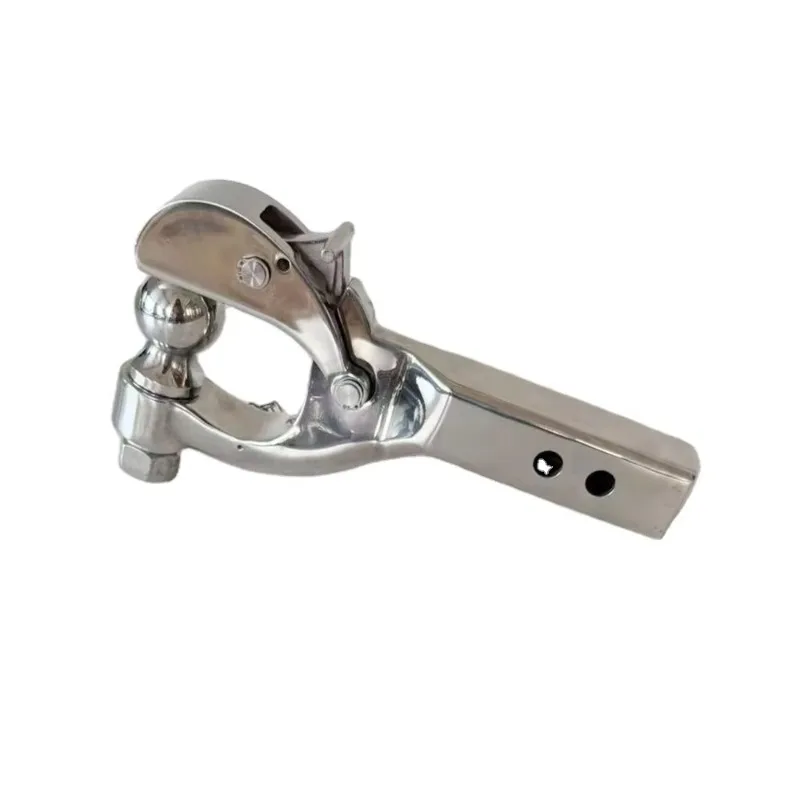 Universal Heavy Duty Pintle Hook Trailer Hitch with 2inch Receiver 304 Stainless Steel 6.3KG