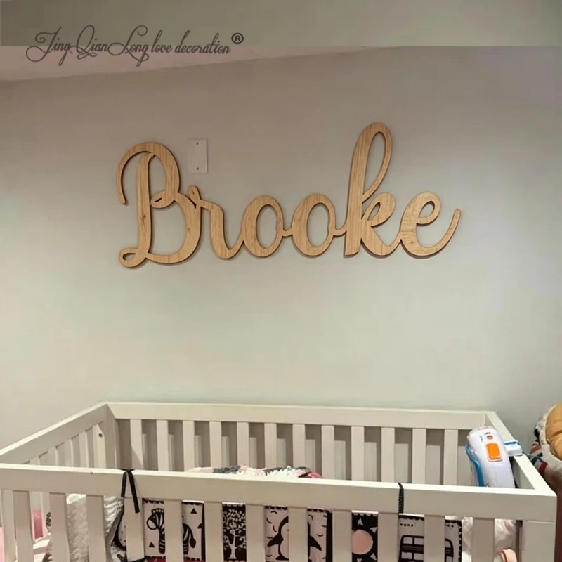 Custom Wood Name Sign Nursery Name Sign Personalized Name Sign | Wooden Name  Wood Letters  Multiple Fonts Baby Name Wall Art