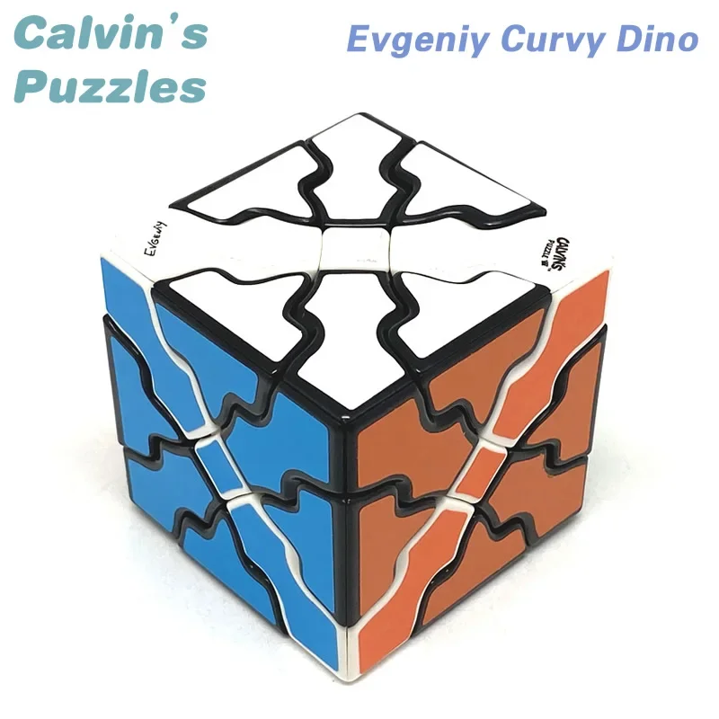 Evgeniy Curvy Dino Magic Cube Calvin\'s Puzzles Speed Twisty Puzzle Brain Teasers Educational Toys