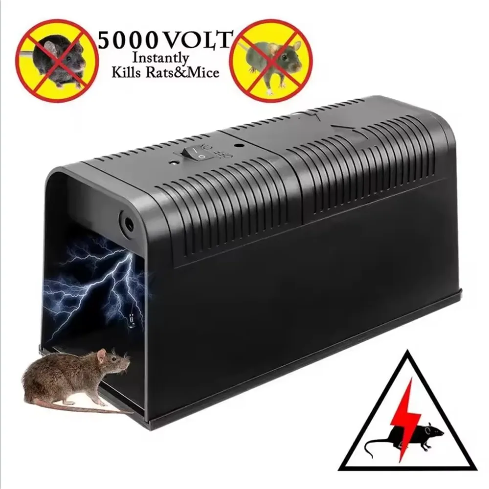 

Electric Mouse Control Device Battery Operated Household Rat Catcher Controller Mice Rodent Indoor Pest Equipment