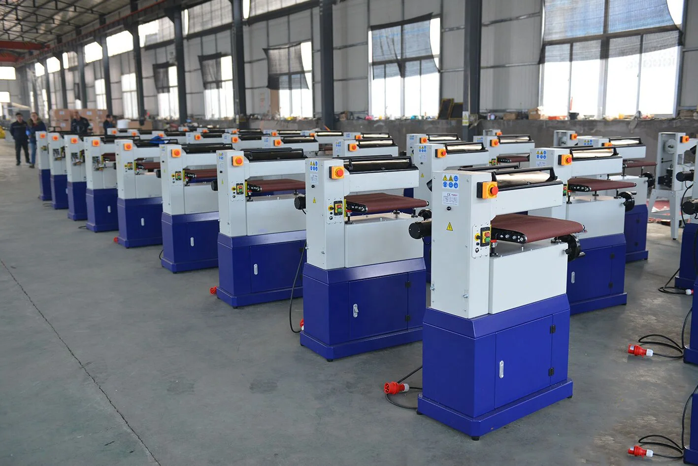 Industrial 18 Inch Variable Speed Drum Sander, Precision Wood Board Thickness Sanding Machine for Wood Processing