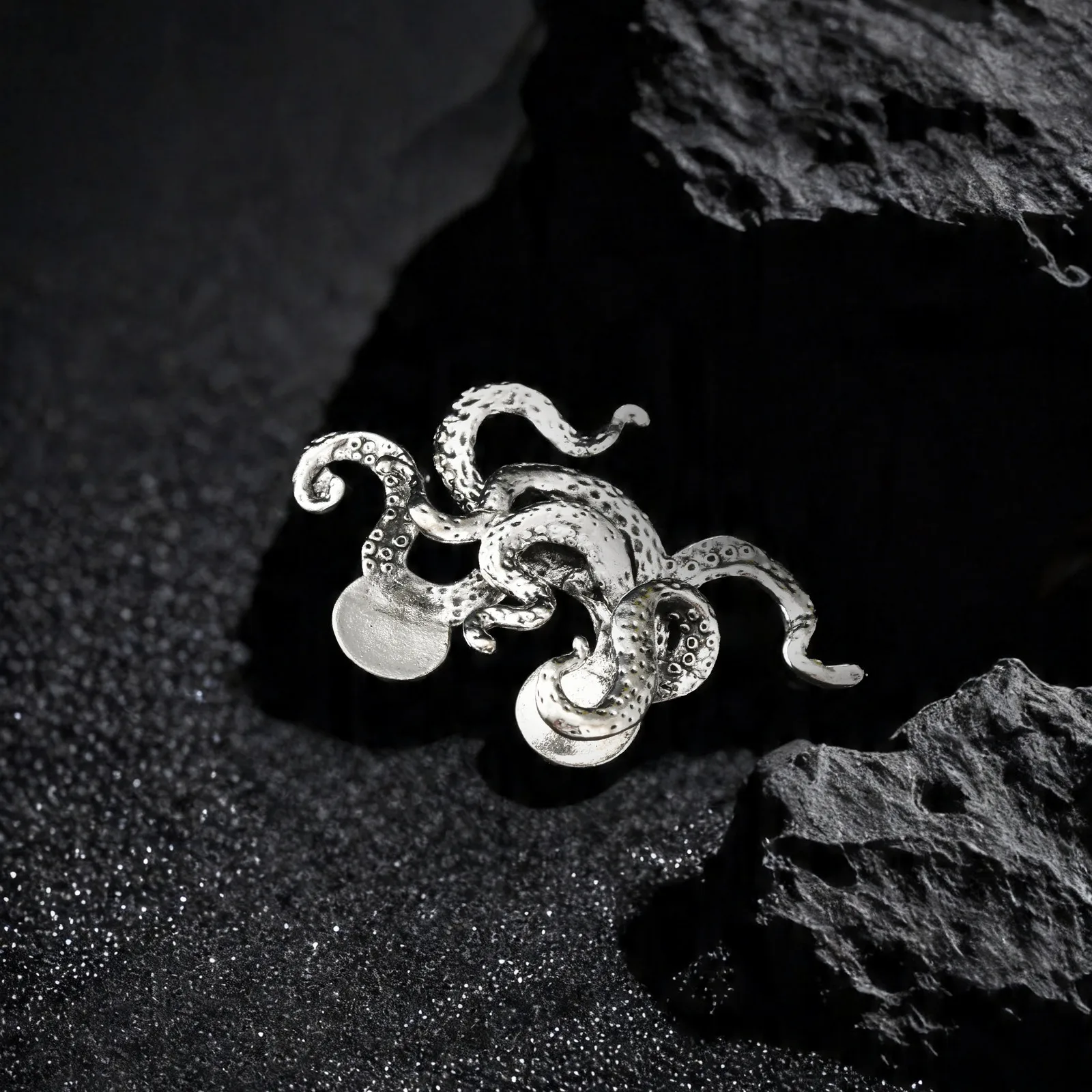 Kreative Krokodil-Oktopus-Brosche ohne Nadel für Herren, Vintage-Anzug-Taschenclip-Brosche, Herrenanzug-Accessoires – Detail 1